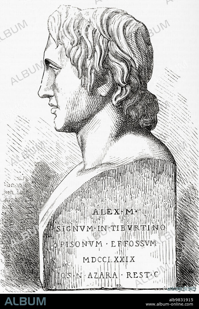 Spartan admiral Lysander demolishing the walls of Athens, Greece, after the Battle of Aegospotami, 404 BC. A Popular History of Greece, published 1887.
