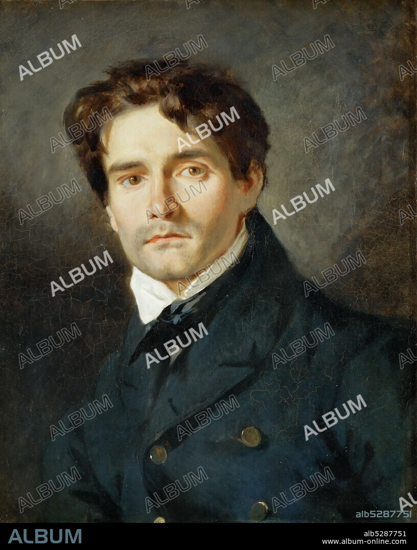 EUGENE DELACROIX. Portrait of Léon Riesener (1808-1878).