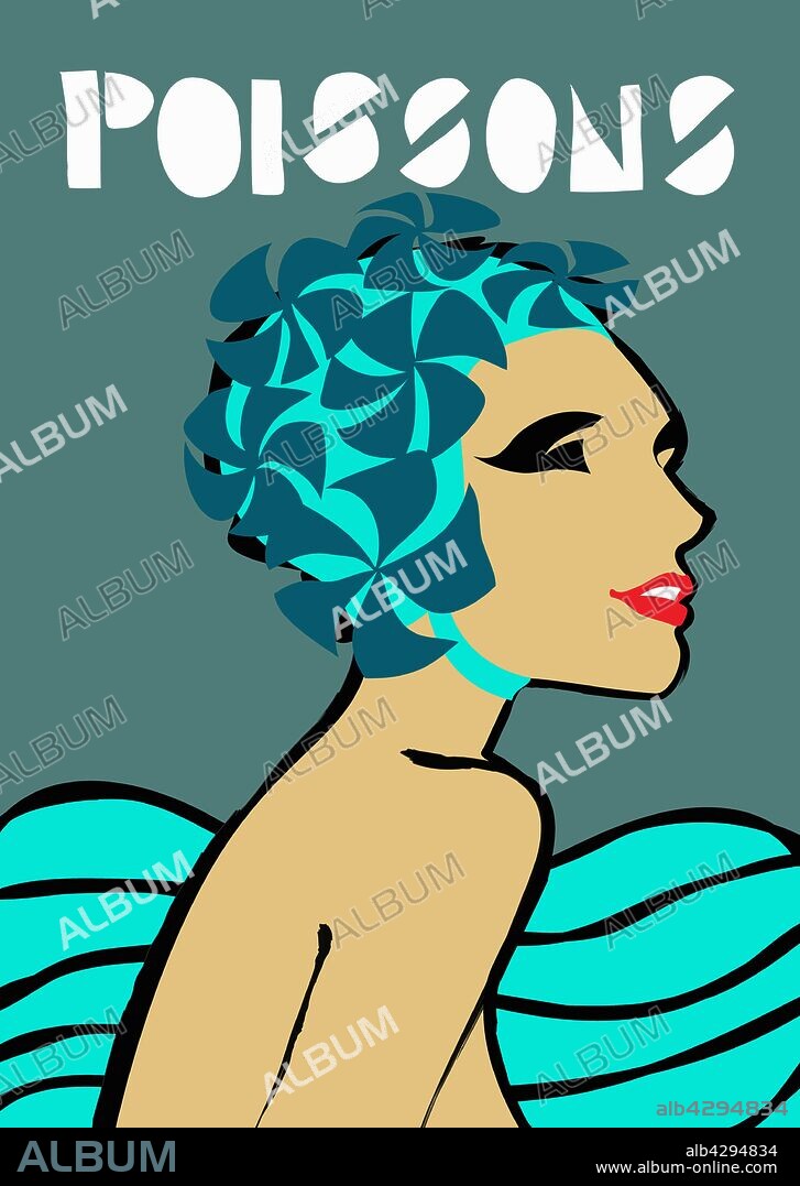 Woman in French Pisces astrology sign.