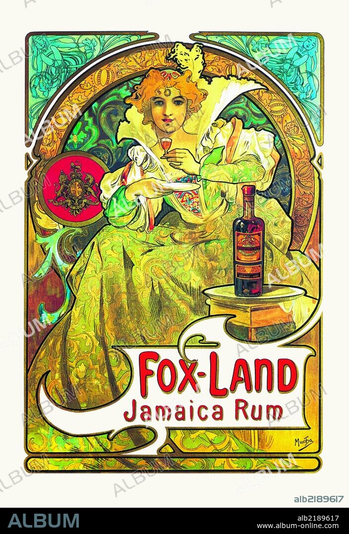 ALPHONSE MUCHA. Alphonse Maria Mucha (1860 - 1939) was a Czech Art Nouveau painter.  However, he did a great many posters and prints.  The period of his work has become known as the Belle Epoque.