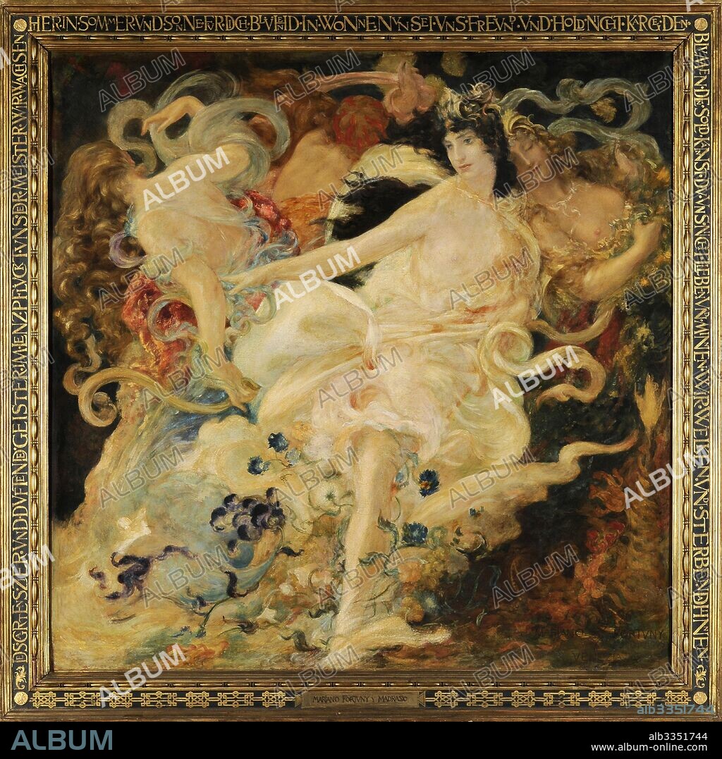 MARIANO FORTUNY Y MADRAZO. Parsifal. The Flower Maidens.