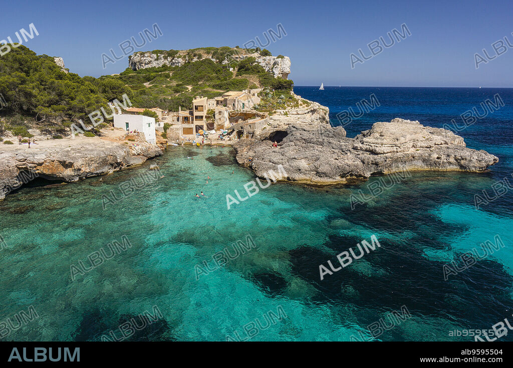 Cala s'Almunia, Santanyi, Mallorca, balearic islands, spain, europe.