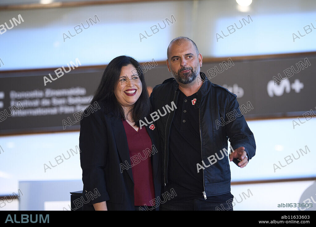 Alexis Morante, Malena Gila attended '¿Es el enemigo? La película de Gila'. Photocall during 72nd San Sebastian International Film Festival at Kursaal Palace on September 26, 2024 in Donostia / San Sebastian, Spain.