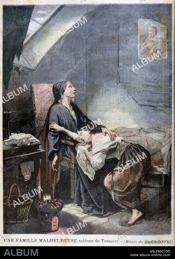 'The Poverty-Stricken Family, or The Suicide', 1849, (1897). An illustration from Le Petit Journal, 31st January 1897.