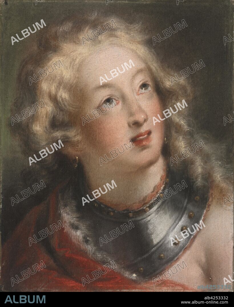 Head of a Woman, first half 18th century. Rosalba Carriera (Italian, 1675-1757). Pastel; sheet: 36.6 x 29.1 cm (14 7/16 x 11 7/16 in.); secondary support: 36.6 x 29.1 cm (14 7/16 x 11 7/16 in.); tertiary support: 36.6 x 29.1 cm (14 7/16 x 11 7/16 in.).