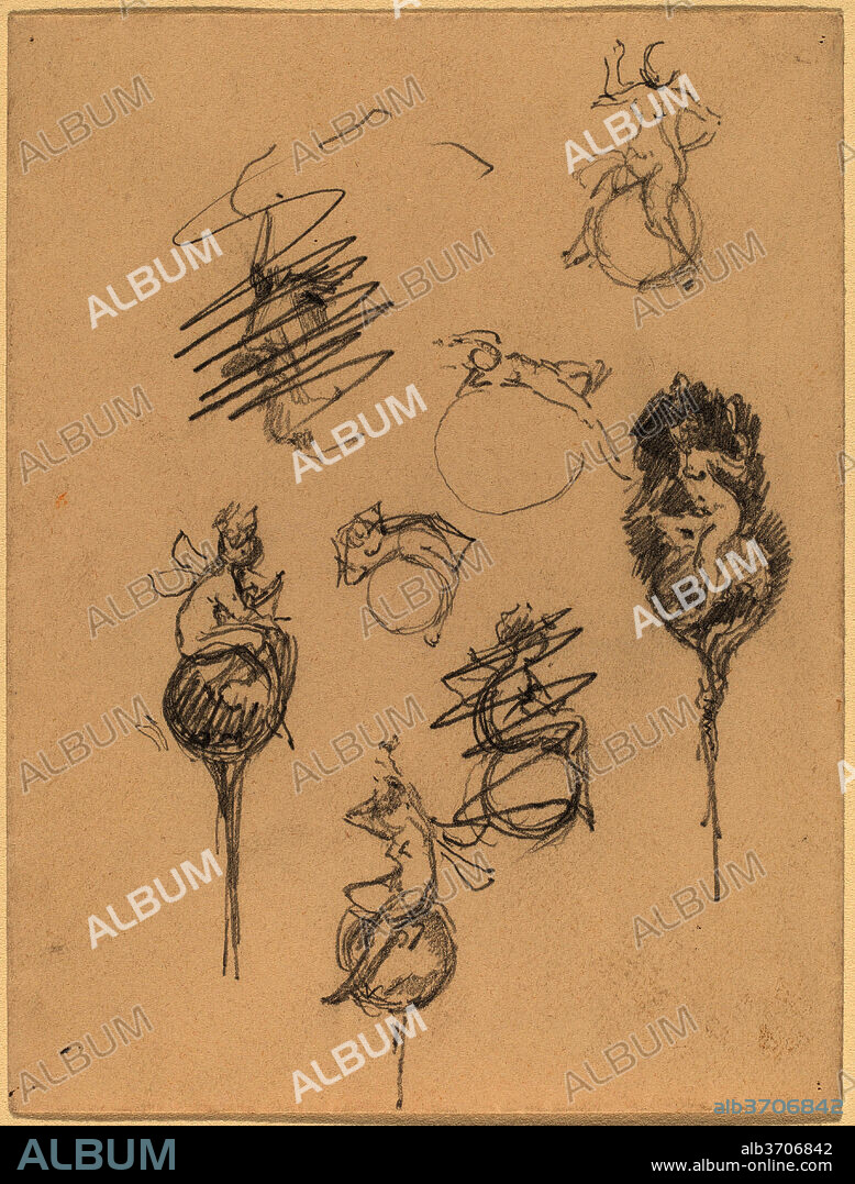 BEATRICE GODWIN WHISTLER. Studies for Jewelry Designs [recto]. Dated: late 19th century. Dimensions: overall: 11.8 x 9 cm (4 5/8 x 3 9/16 in.). Medium: graphite on an envelope of laid paper.
