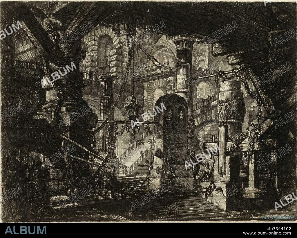 GIOVANNI BATTISTA PIRANESI. From the series The Imaginary Prisons (Le Carceri d'Invenzione).