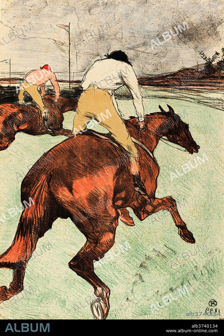 HENRI DE TOULOUSE-LAUTREC. The Jockey (Le jockey). Dated: 1899. Medium: 6-color lithograph.