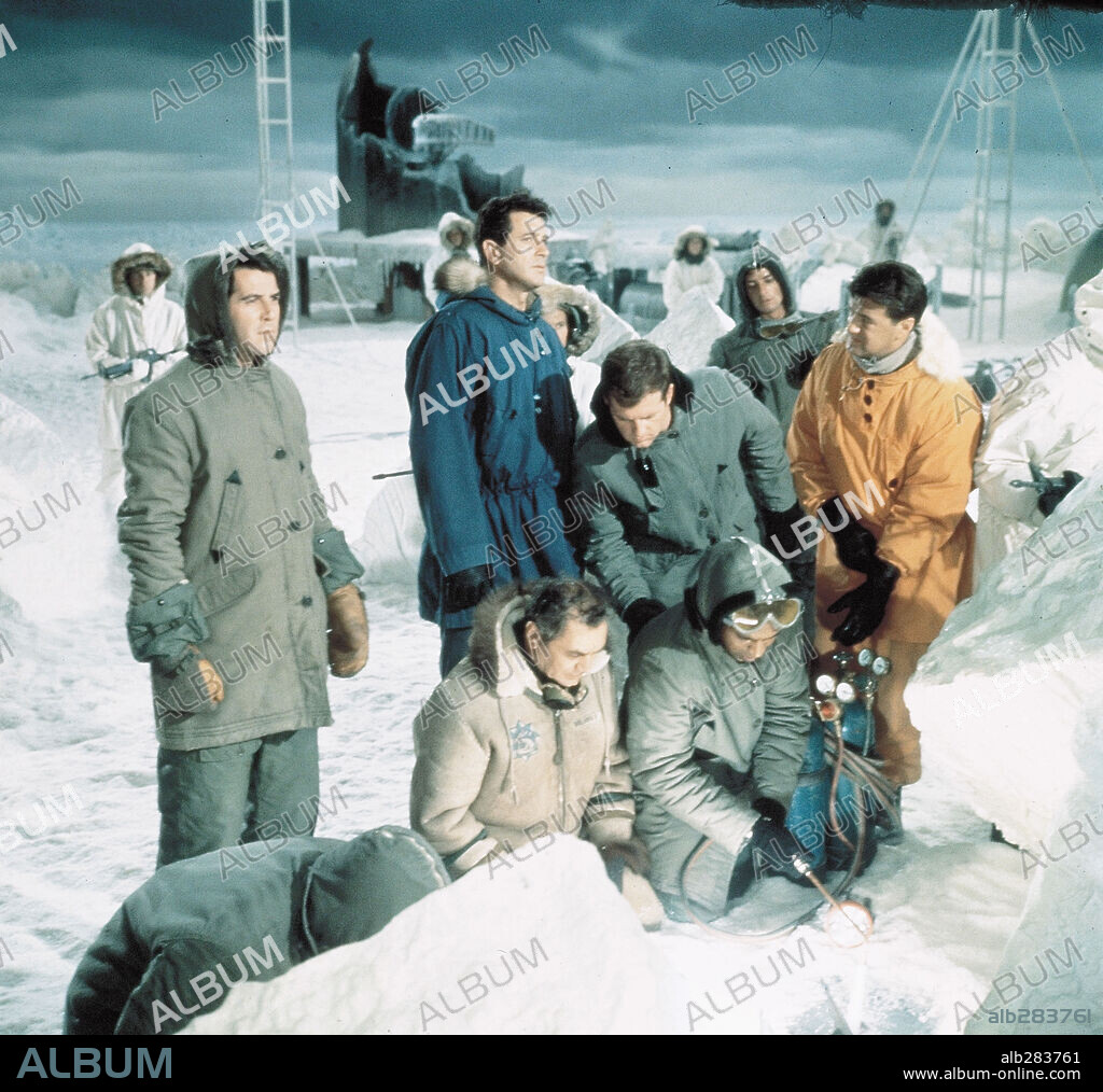 ROCK HUDSON en ESTACIÓN POLAR CEBRA, 1968 (ICE STATION ZEBRA), dirigida por JOHN STURGES. Copyright M.G.M/FILMWAYS.
