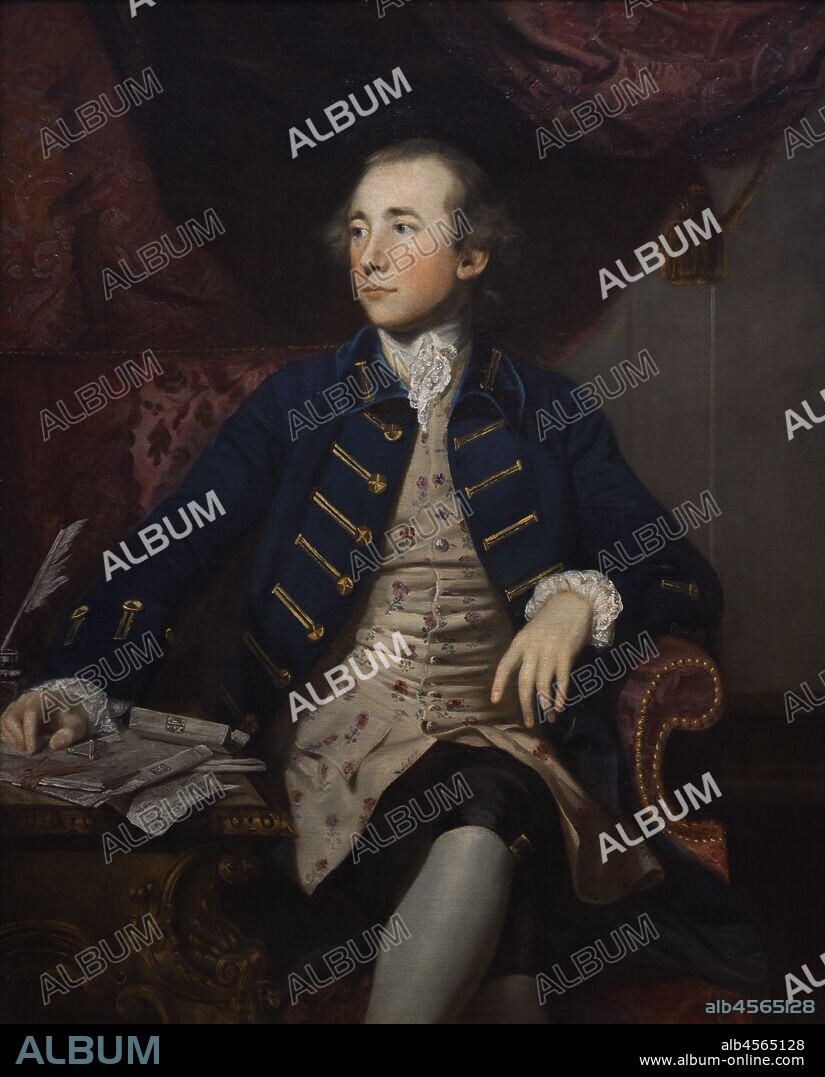 Warren Hastings (1732-1818). Político y administrador colonial británico, considerado uno de los fundadores del Imperio Británico en la India. Retrato realizado por Sir Joshua Reynolds (1723-1792). Oleo sobre lienzo,1766-1788. National Portrait Gallery. Londres, Inglaterra.