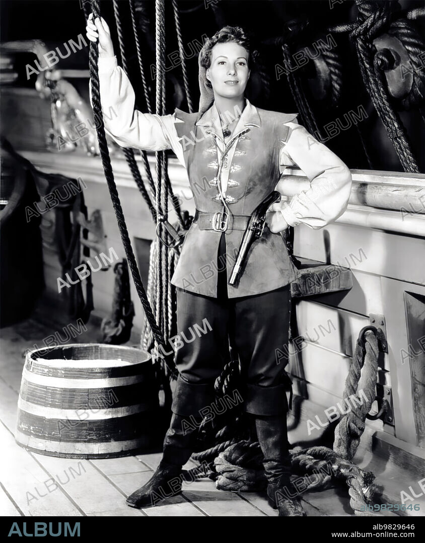 BINNIE BARNES in DIE SEETEUFEL VON CARTAGENA, 1945 (THE SPANISH MAIN), unter der Regie von FRANK BORZAGE. Copyright RKO.