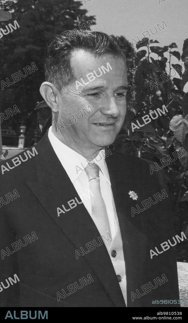 7 julio 1965. Don Adolfo Díaz Ambrona, ministro de agricultura.