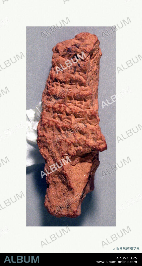 Cuneiform tablet: Utukku lemnutu, tablet 12, Seleucid, ca. late 1st millennium B.C., Mesopotamia, probably from Babylon (modern Hillah), Seleucid, Clay, 2 1/8 x 1 x 3/4 in. (5.4 x 2.4 x 2 cm), Clay-Tablets-Inscribed, The invention of writing in approximately 3300 B.C. was one of many developments in administrative technology--including the use of geometric tokens for counting and cylinder seals to guarantee transactions--that accompanied the growth of the first cities and states in southern Mesopotamia.
