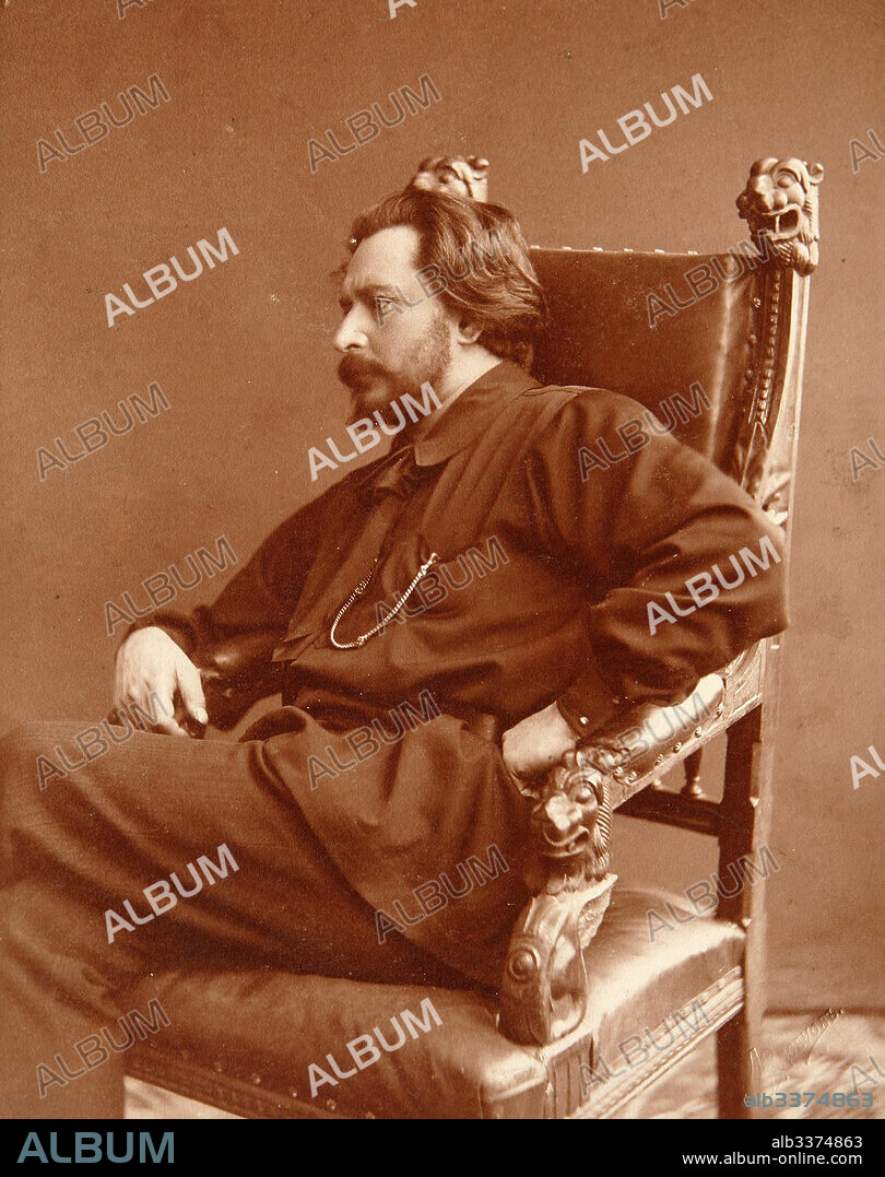 DMITRI SPIRIDONOVICH ZDOBNOV. Portrait of the author Leonid Andreyev (1871-1919).