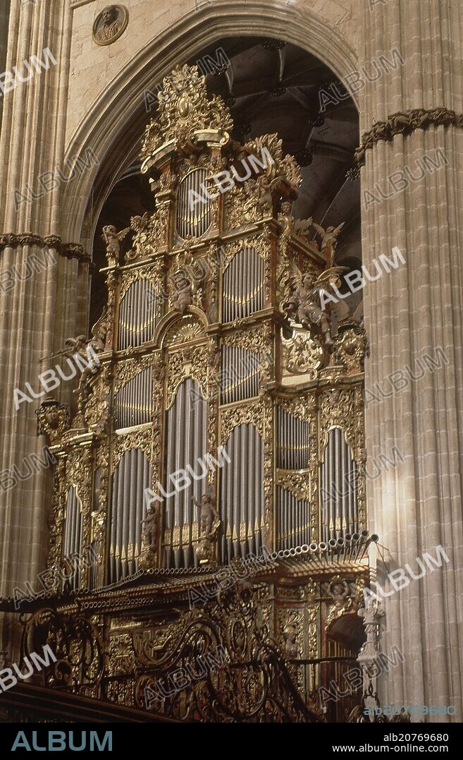 PEDRO LIBORNA ECHEVARRIA (1664-?) MAESTRO ORGANERO. ORGANO DEL EVANGELIO FECHADO EN 1744.