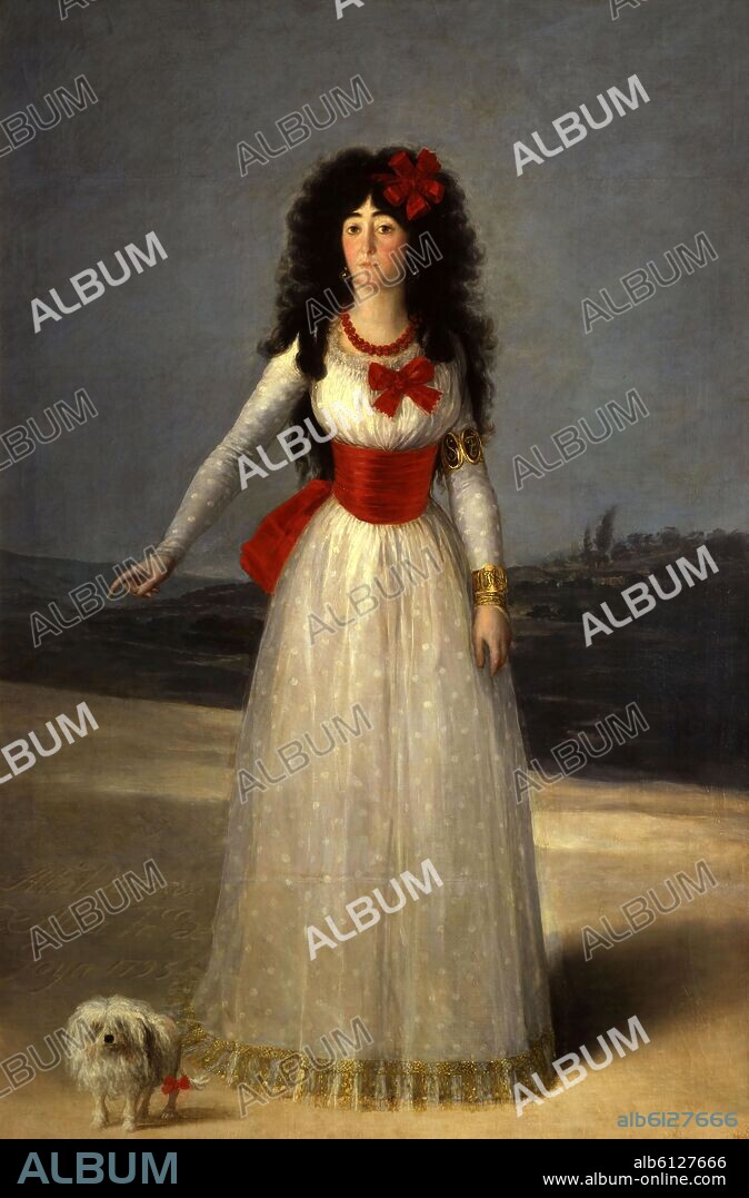 FRANCISCO DE GOYA. 'The Duchess of Alba', 1795, Oil on canvas, 194 x 130 cm.
