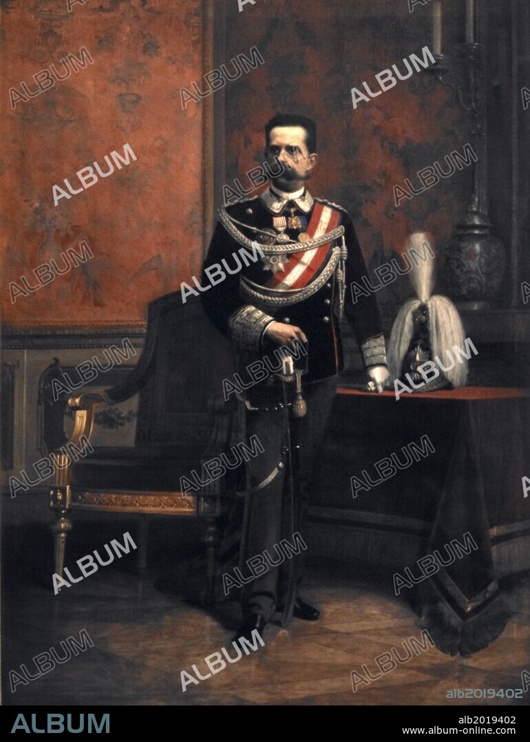 King Umberto I (1844-1900) led Italy into triple alliance with Germany and Austria-Hungary, 1882.