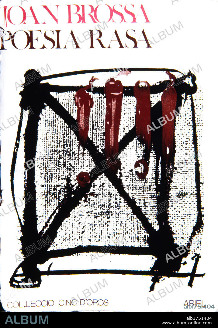 ANTONI TÀPIES. POESIA RASA, JOAN BROSSA, DIBUJO DE ANTONI TAPIES, COLECCIÓN PRIVADA.