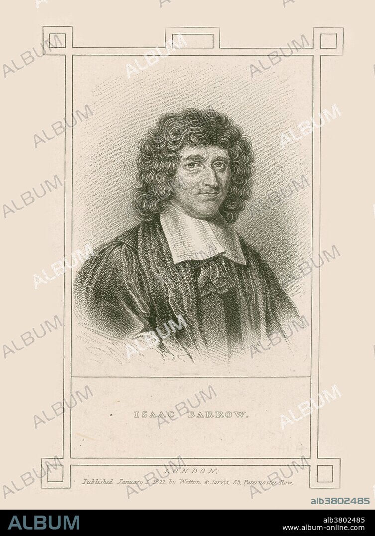 Isaac Barrow (1630-1677), English mathematician, who resigned his post at Cambridge University, England, in favor of his pupil Isaac Newton. Barrow graduated in 1648 but because of unrest during Cromwell's rule was unable to take up an academic post until 1660, when he became Professor of Greek at Cambridge University. From 1664 to 1669 he held the Lucasian Chair in Mathematics, inherited by Newton at age 27. Barrow came close to anticipating some of the concepts of differential calculus that Newton later expounded. He was a noted classicist and theologian.