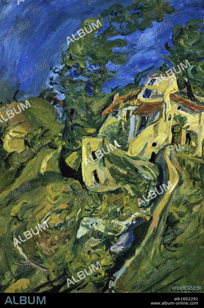 Landscape by Chaim Soutine, 1893-1943, France, Paris, Musee de l'Orangerie.