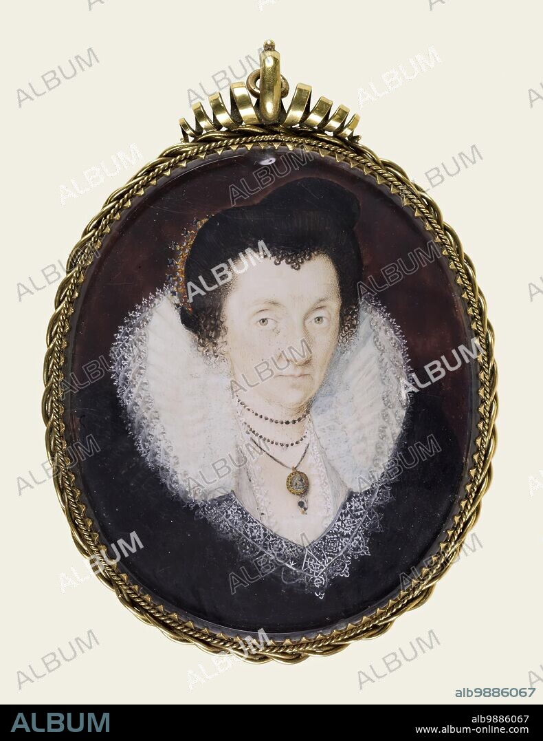 ISAAC OLIVER I. Lady Anne Bacon, c1600. English scholar and writer Anne, Lady Bacon (née Cooke, c1527-1610) made a lasting contribution to English religious literature with her translation from Latin of John Jewel's Apologie of the Anglican Church (1564). She was the mother of philosopher and statesman Francis Bacon.