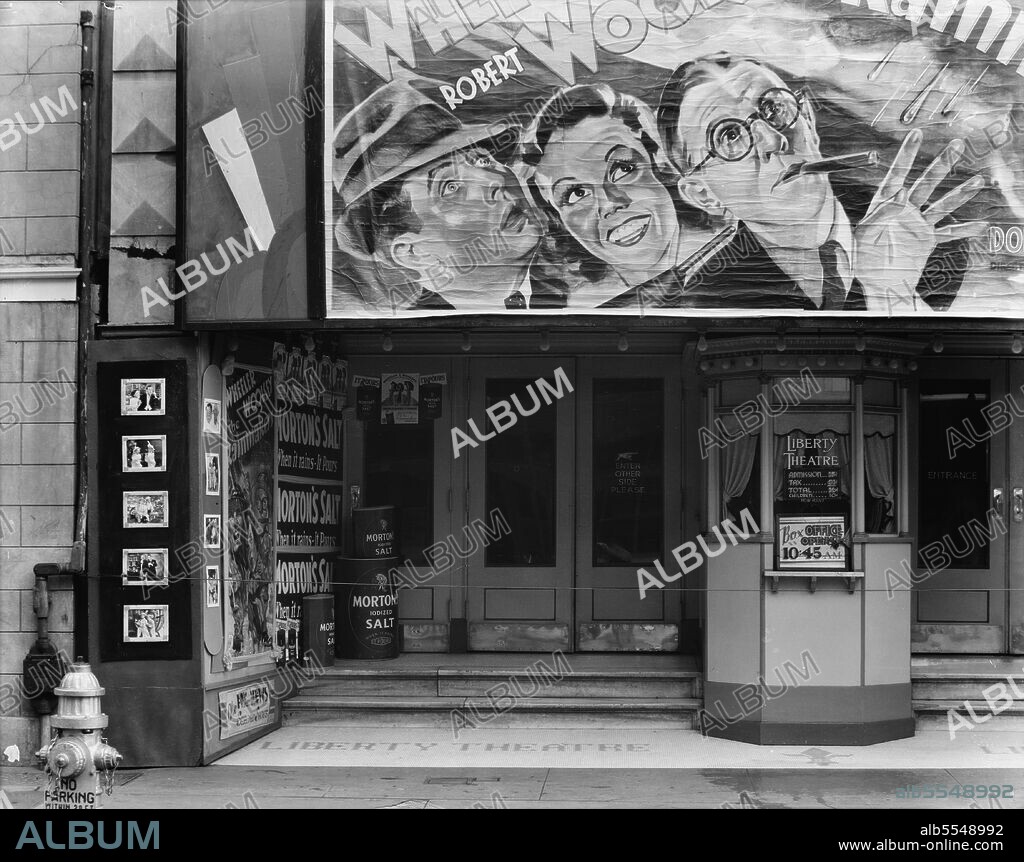 WALKER EVANS. Movie theatre on Saint Charles Street. Liberty Theater, New Orleans, Louisiana.