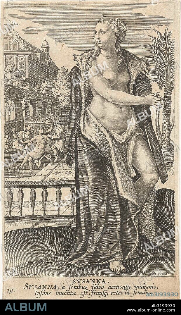 Susanna, Jan Collaert II, Philips Galle, Cornelis Kiliaan, 1588 - 1597.