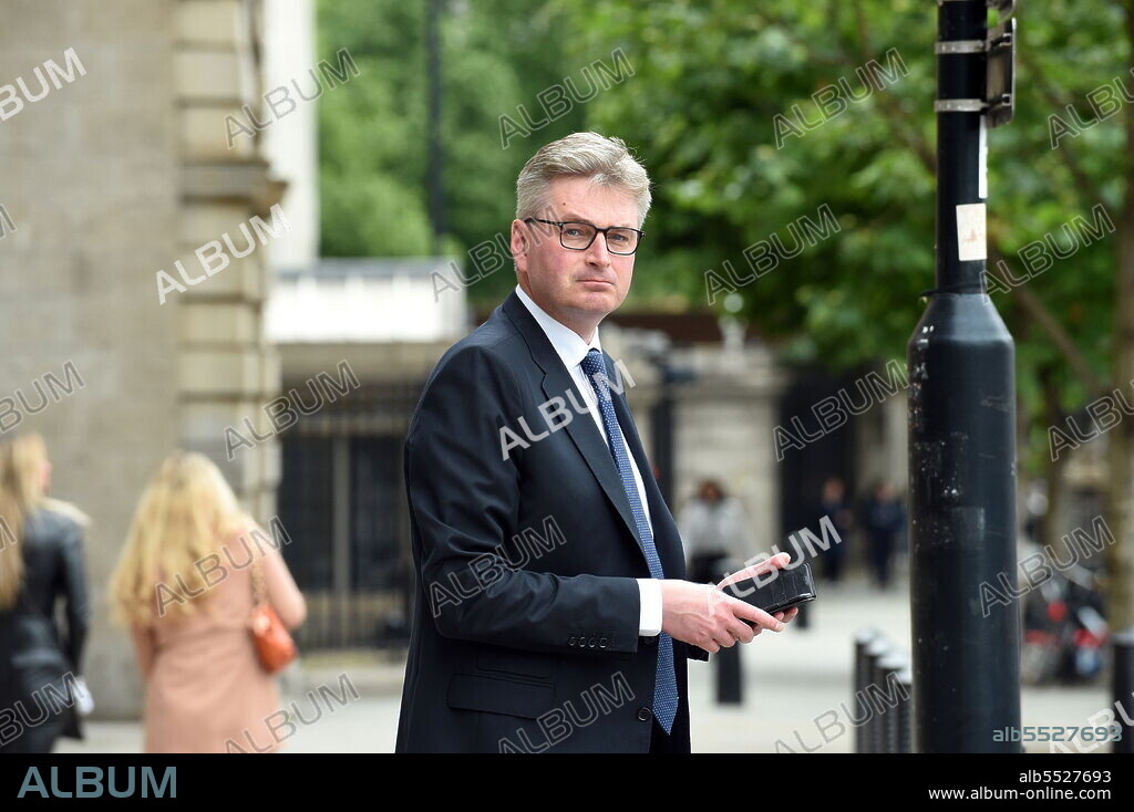 Daniel Kawczynski, Conservative MP for Shrewsbury and Atcham, outside the UK Parliament amid the COVID-19 Coronavirus pandemic. July 2021.