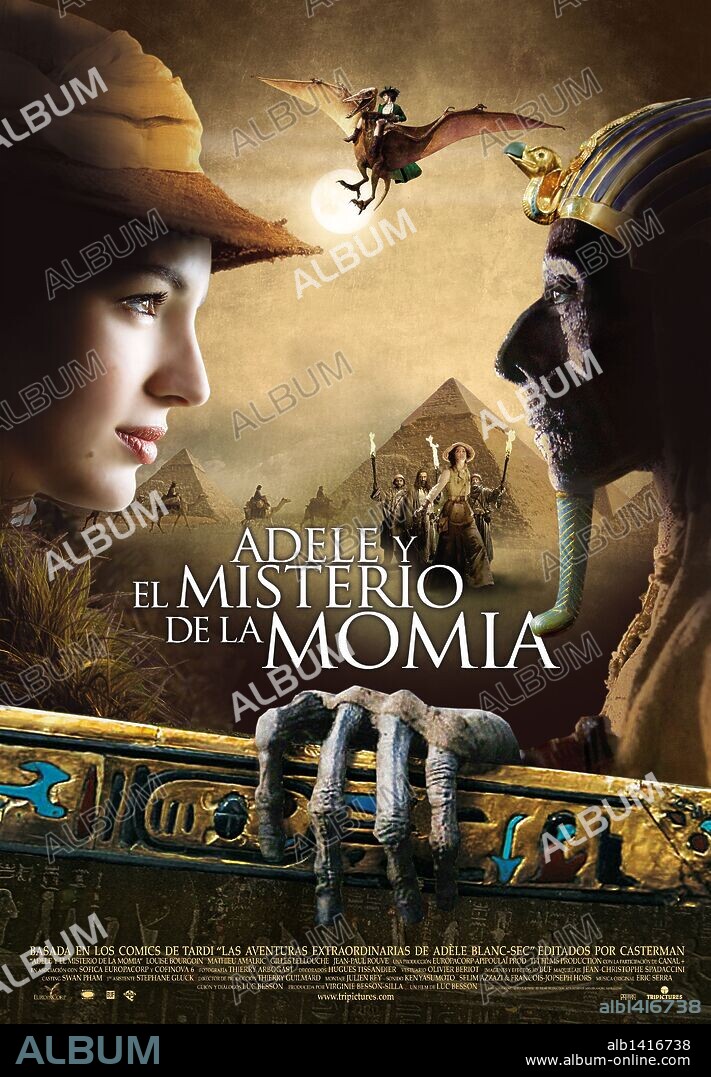 Poster of THE EXTRAORDINARY ADVENTURES OF ADELE BLANC-SEC, 2010 (LES AVENTURES EXTRAORDINAIRES D'ADELE BLANC-SEC), directed by LUC BESSON. Copyright CANAL +.