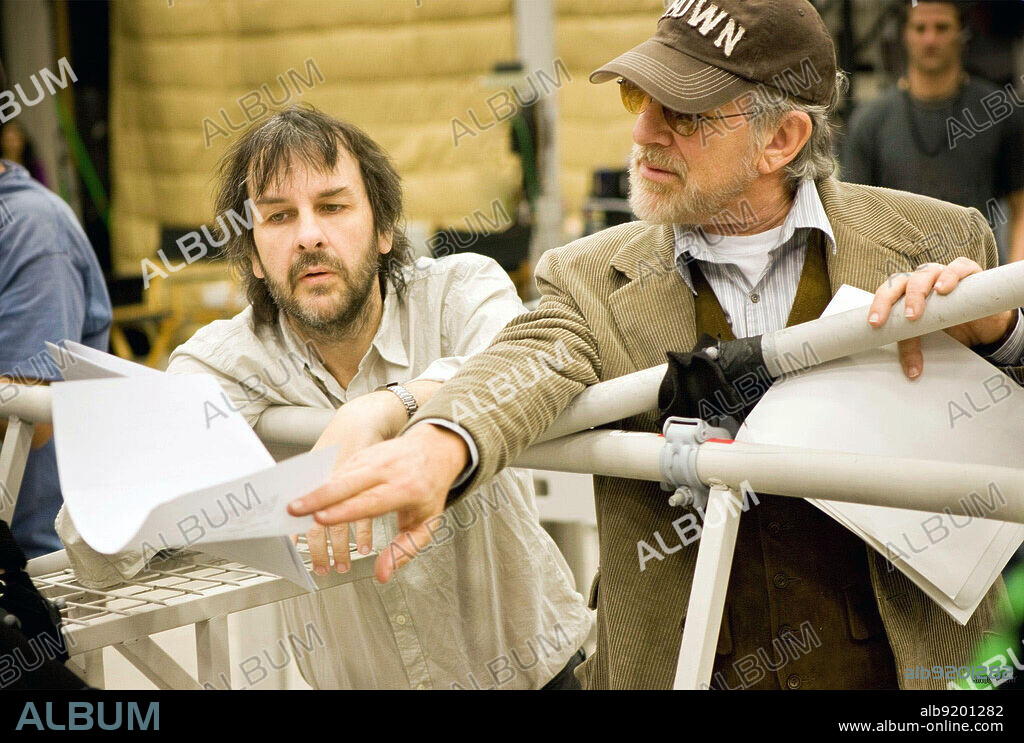 PETER JACKSON und STEVEN SPIELBERG in TIM UND STRUPPI - DAS GEHEIMNIS DER 'EINHORN', 2011 (ADVENTURES OF TINTIN, THE: THE SECRET OF THE UNICORN), unter der Regie von STEVEN SPIELBERG. Copyright PARAMOUNT PICTURES.