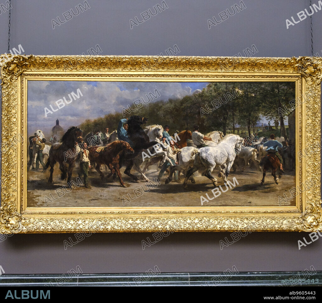 Rosa Bonheur, The Horse Fair, 1855, oil on canvas, National Gallery, London, England, Great Britain.