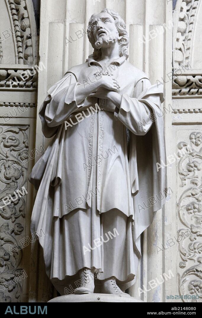 Chiesa di San Matteo, Lecce, Apulia Statue of Saint Thomas.