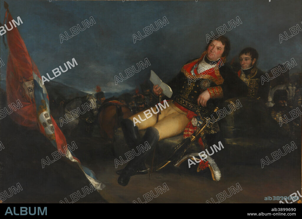 FRANCISCO DE GOYA. Godoy como general. Date/Period: 1801. Painting. Oil on canvas. Height: 180 cm (70.8 in); Width: 267 cm (105.1 in).