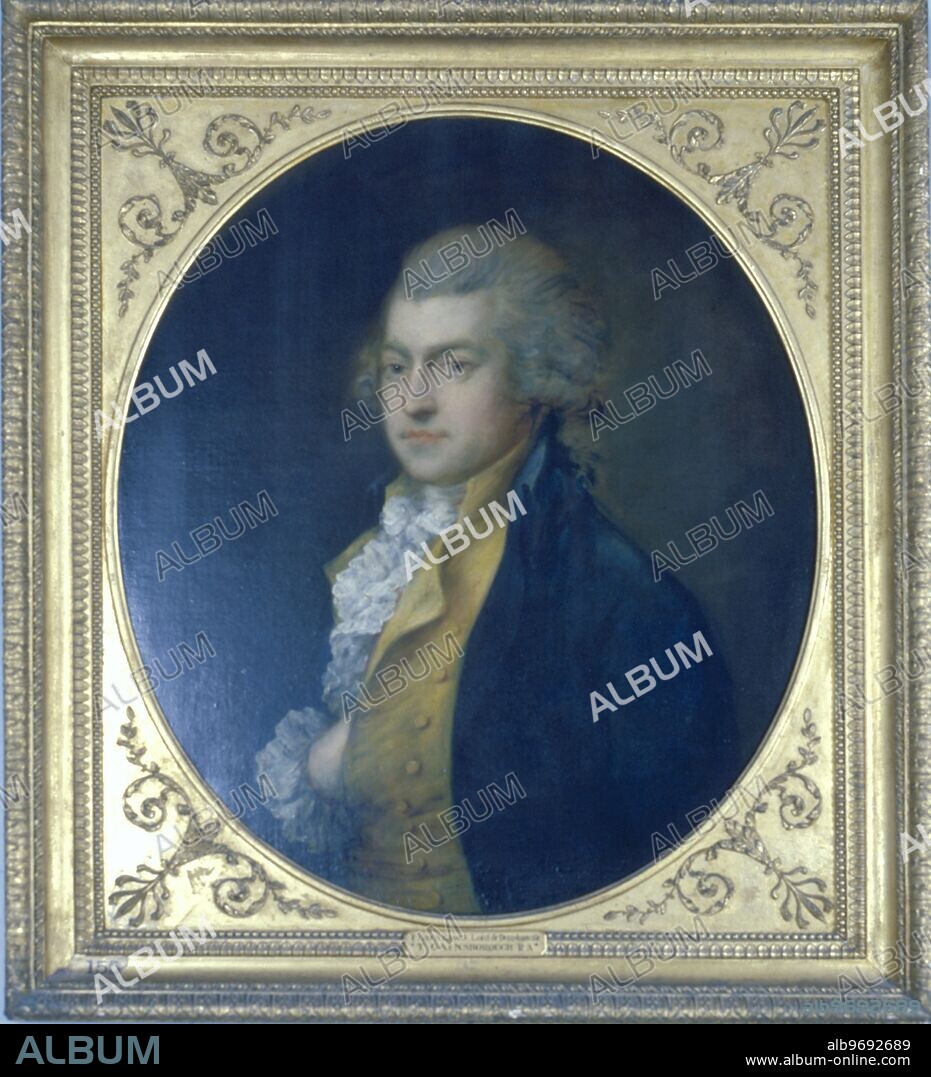 Francis Basset - Lord de Dunstanville. Gainsborough. At St. Michael's Mount in Cornwall. During the reign of Queen Elizabeth it was given to Robert Cecil, Earl of Salisbury, by whose son it was sold to Sir Francis Basset. Thomas Gainsborough (May 14, 1727 (baptised) - August 2, 1788) was one of the most famous portrait and landscape painters of 18th century Britain. ©TopFoto.