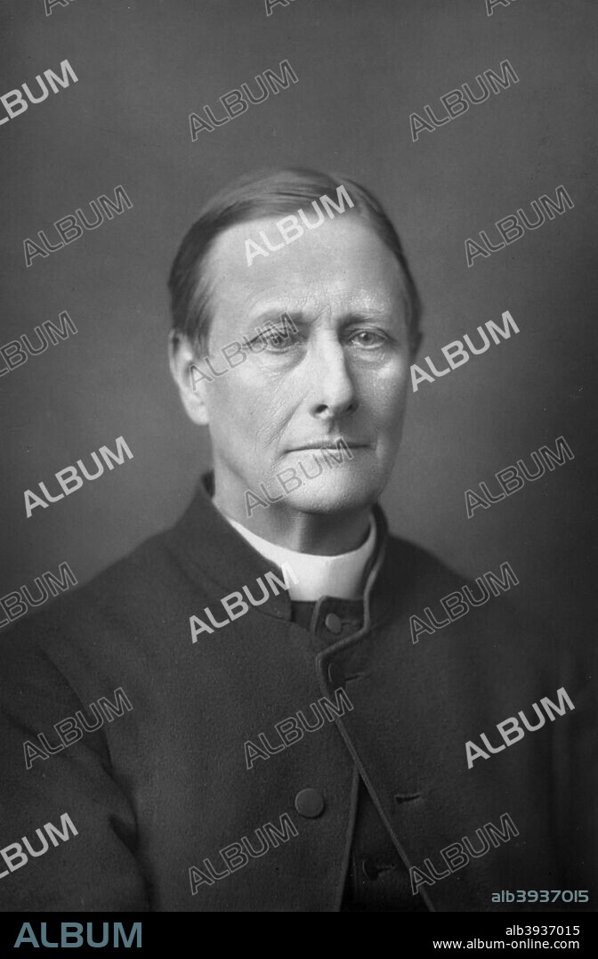 Reverend Sabine Baring-Gould (1834-1924), English hagiographer, novelist and eclectic scholar, 1893. Baring-Gould is perhaps best remembered as a writer of hymns, the best-known being Onward, Christian Soldiers and Now the Day Is Over. From The Cabinet Portrait Gallery, fourth series, Cassell and Company Limited (London, Paris and Melbourne, 1893).