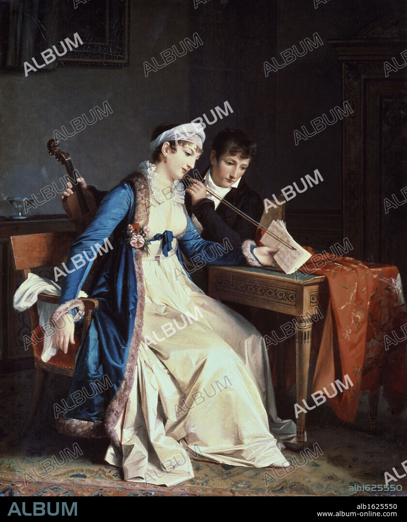 The Music Hour  1790  Marguerite Gerard (1761-1837 French)  Oil on canvas  Pushkin State Museum, Moscow, Russia.