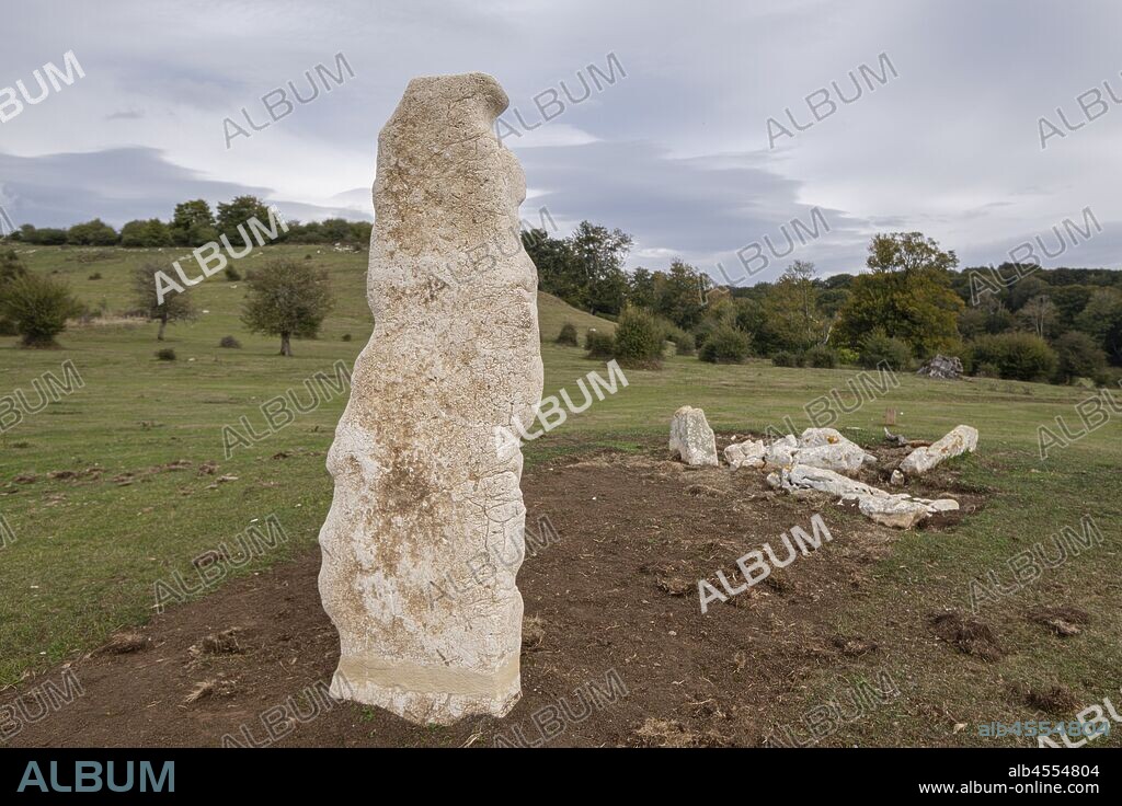 Parque Megalítico de Legaire, campas de Legaire , Álava, Pais Vasco, Spain.