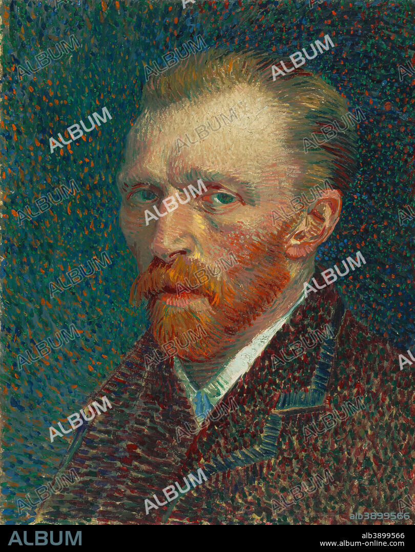 VINCENT VAN GOGH. Self portrait. Date Period 1887. Painting. Oil