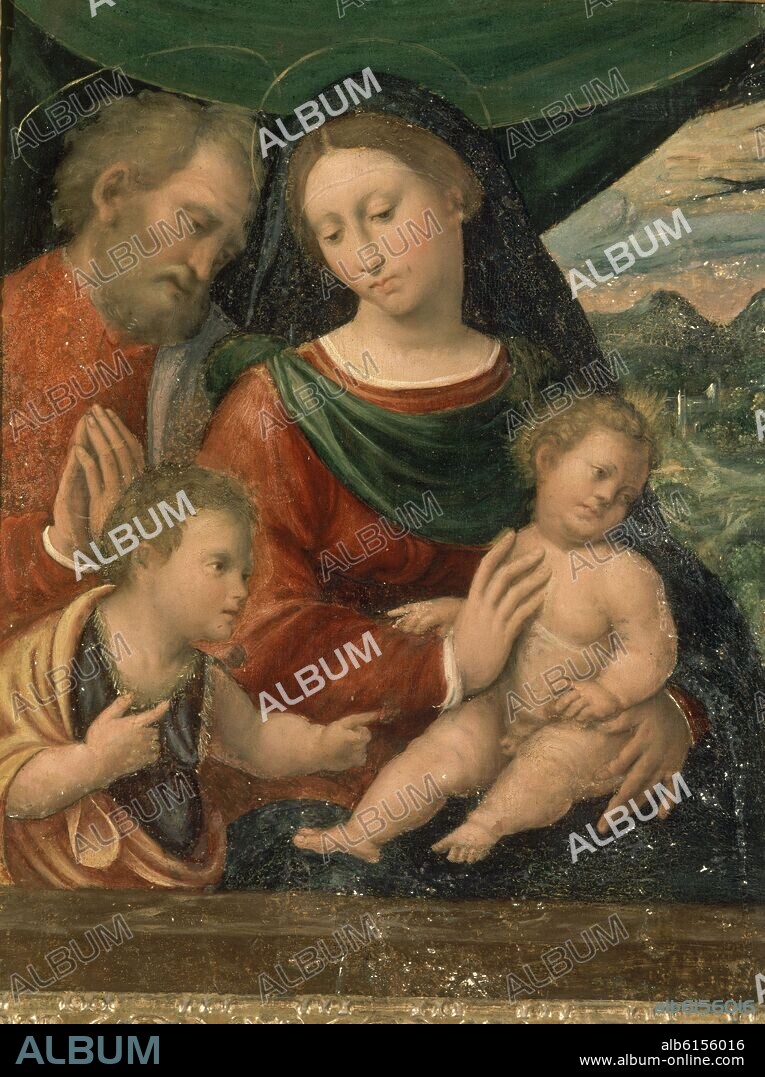 ANDREA SABATINI. LA SAGRADA FAMILIA - SIGLO XVI - RENACIMIENTO ITALIANO.
