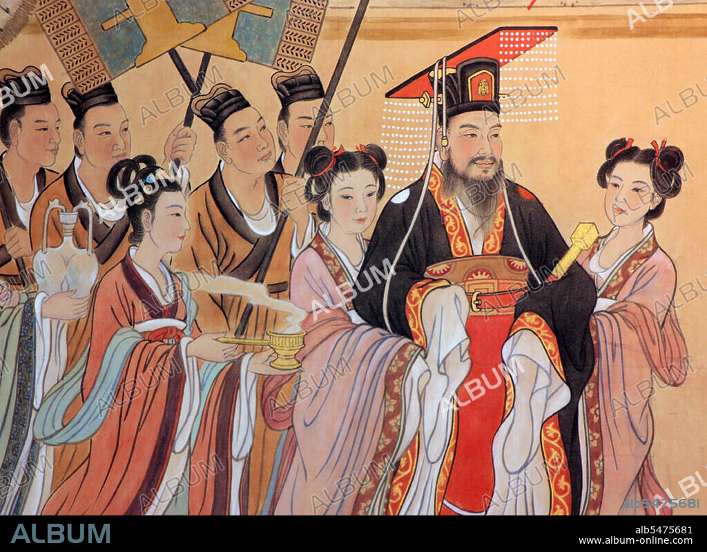 Emperor Wen of Sui (541–604), personal name Yang Jian, was the founder and first emperor of China's Sui Dynasty (581-618). He was a hard-working administrator. As a Buddhist, he encouraged the spread of Buddhism through the state. Emperor Wen's reign introduced a  period of great prosperity not seen since the Han Dynasty. Economically, the dynasty prospered. It was said that there was enough food stored for 50 years. The military was also powerful. At the beginning of his reign, Sui faced the threat of Tujue to the north, and neighboring Tibetan tribes to the west, Goguryeo in the northeast, and the kingdom known as Linyi (Champa) to the south. By the end of Emperor Wen's reign, Tujue had split into an eastern and a western kaganate, the eastern one being nominally submissive to Sui, as was Goguryeo. Linyi was defeated and, while not conquered, did not remain a threat.