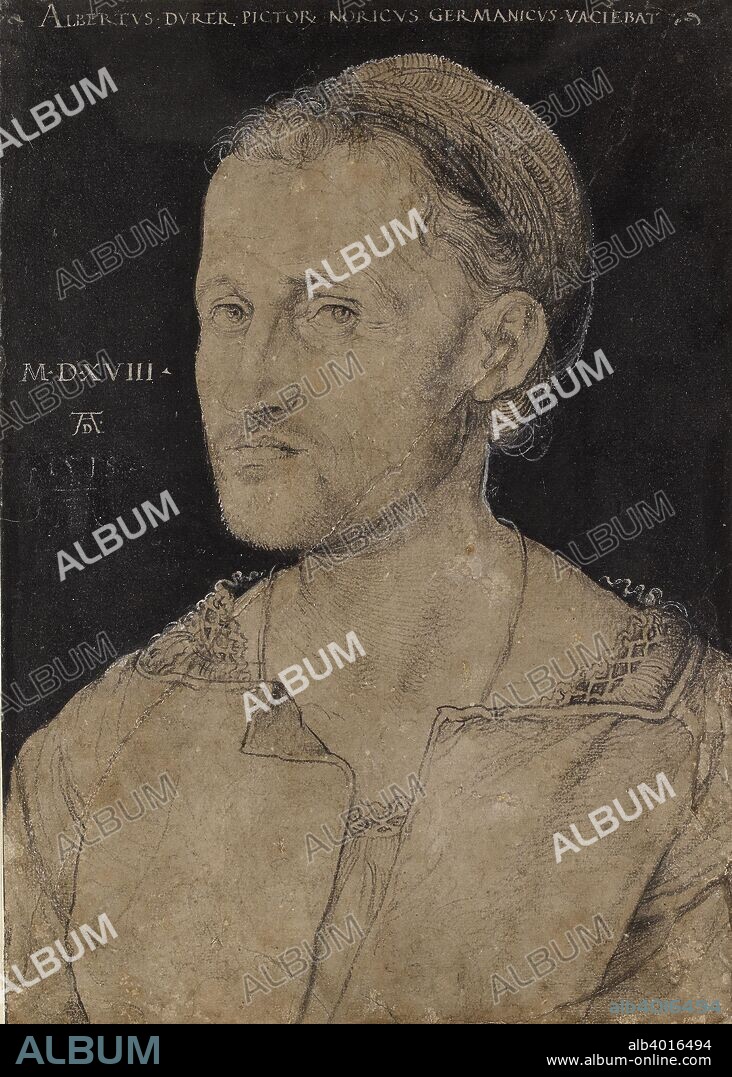 Portrait of Hans Burgkmair, 1518. Dimensions: height x width: sheet 37.4 x 26.5 cm.