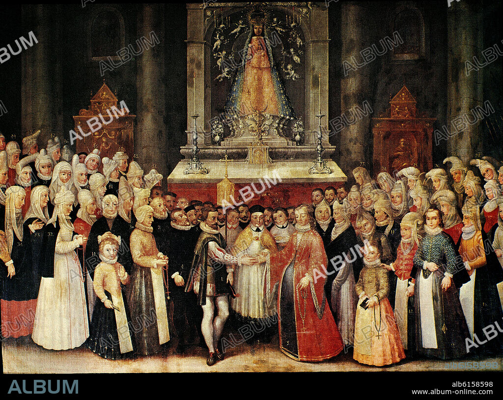 FRANCISCO DE MENDIETA Y RETES. BODA DE HIDALGOS - BODA EN BEGOÑA EN LA SEGUNDA MITAD SIGLO XVI - PINTADO EN 1607.