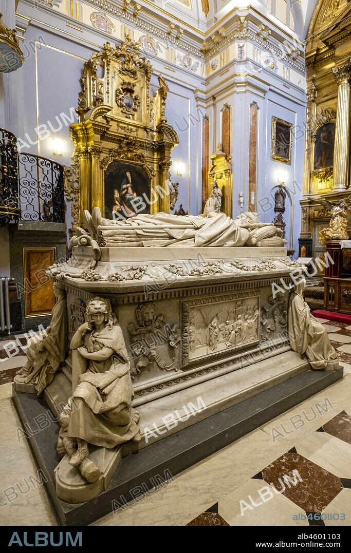 sepulcro del cardenal Silíceo, Real Colegio de Doncellas Nobles, Toledo, Castilla-La Mancha, Spain.