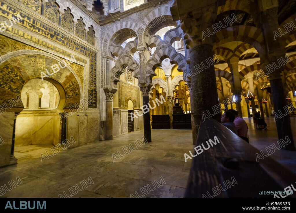 Maqsura y mihrab ,Mezquita-catedral de Córdoba, Andalucia, Spain.