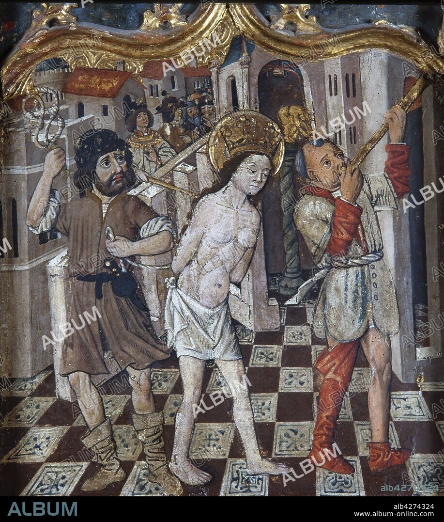 MIQUEL TORRELL. Miquel Torell (Mestre d'Olot) / Retablo de Santa Cristina de Corçà, siglo XV.