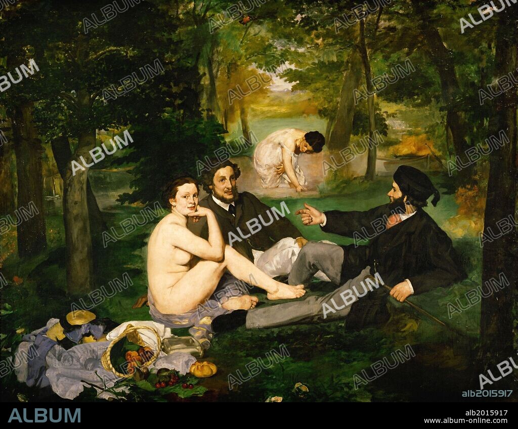 EDOUARD MANET. Édouard Manet / 'Lunch on the Grass', 1863, Oil on canvas, 208 × 264.5 cm.