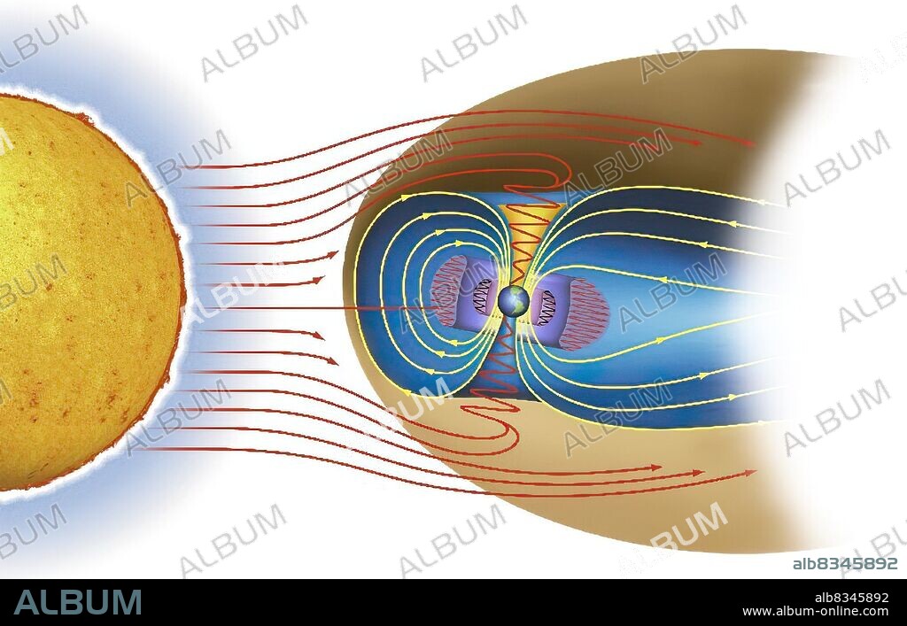 The Outer Van Allen Belt, at 36,000 km altitude, is made of captured electrons.