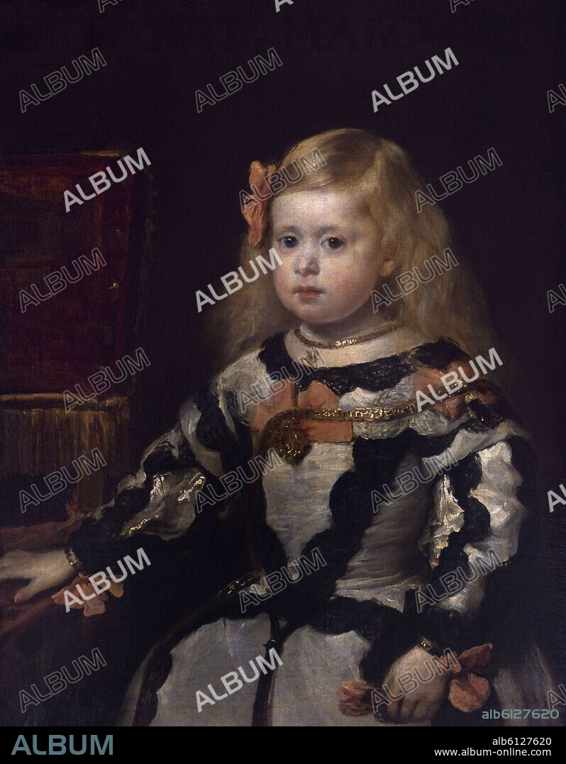 DIEGO VELAZQUEZ (1599-1660). 'Portrait of the Infanta Margaret Theresa of Spain', ca. 1655, Oil on canvas, 70 x 59 cm, INV 941.