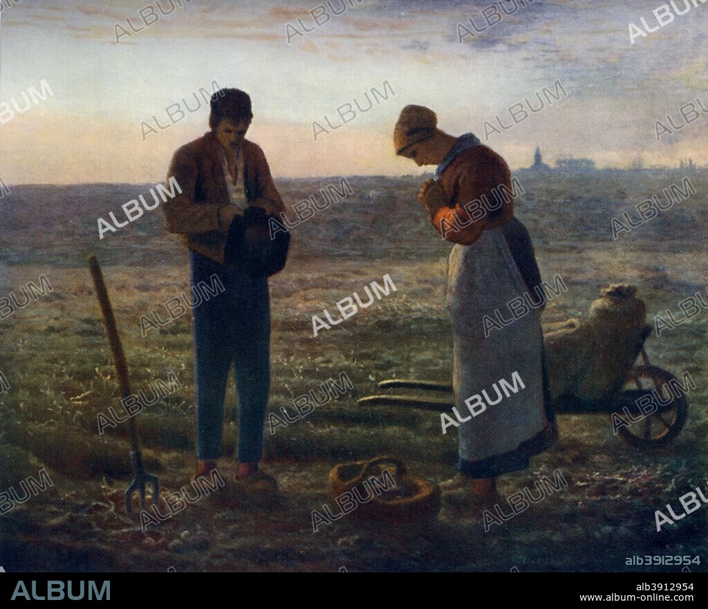 'The Angelus', 1857-1859, (1912). A colour print from Famous Paintings, with an introduction by Gilbert Chesterton, Cassell and Company, (London, New York, Toronto, 1912).