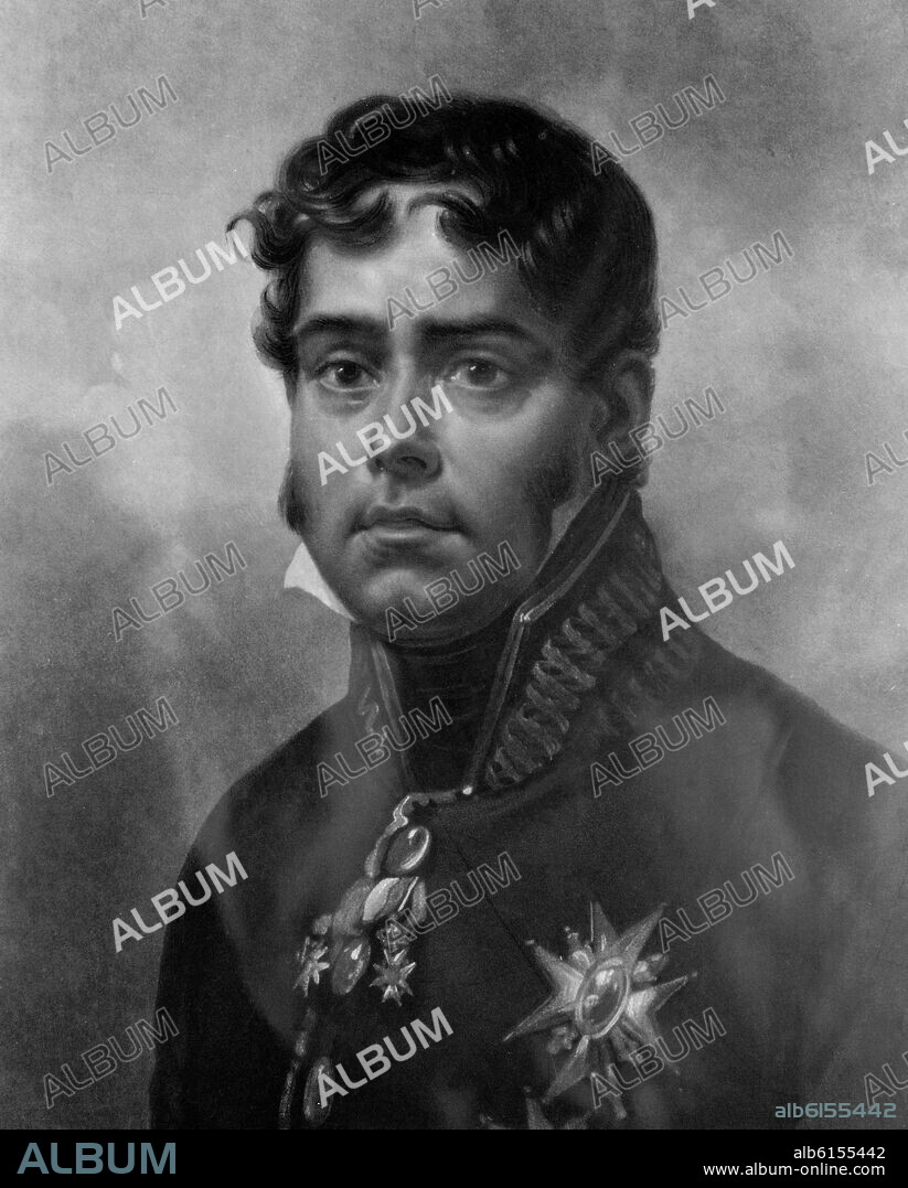 PABLO MORILLO (1775-1837) - CONDE DE CARTAGENA, MARQUES DE LA PUERTA, TENIENTE GENERAL DE REAL EJERCITO Y SARGENTO DE INFANTERIA DE MARINA.